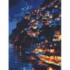 Diamond painting night coastal town landscape DIY 5D home room decoration kit