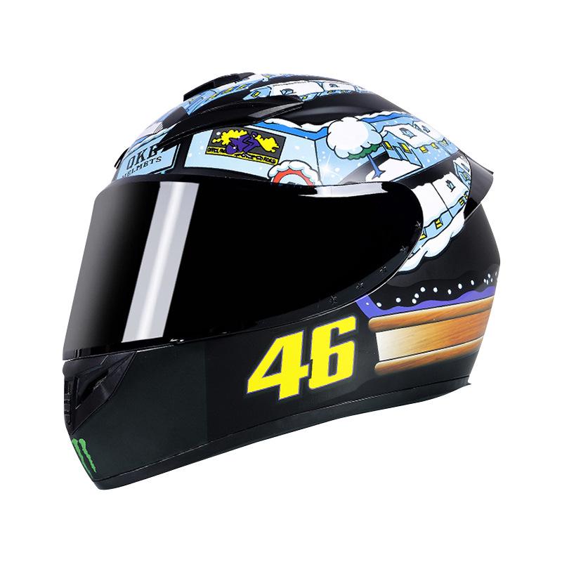 Riding K Unisex Bluetooth Motorcycle Helmet - Full Face, Winter & All-Season Safety for Electric Vehicles