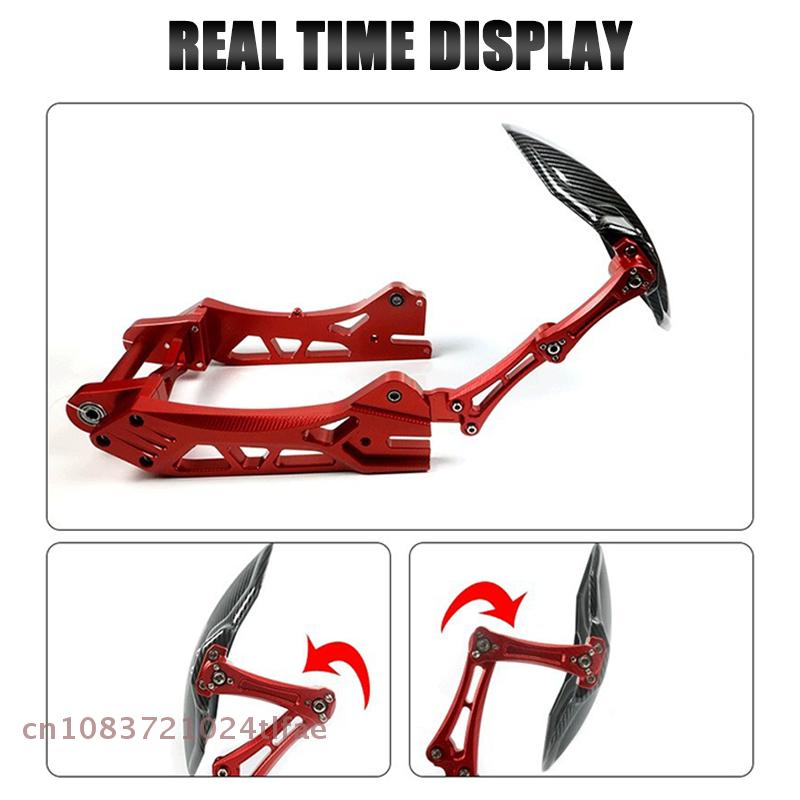 Motorcycle Fenders, Carbon Fiber Textured, Universal Fit for Electric Vehicles, Durable & Lightweight, Enhances Aesthetic Appeal
