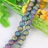 10mm Lila Gold Farbe Runde Kristall Höhle Achate Onyx Lose Perlen Frauen Mädchen Zubehör Teile für Schmuck Machen design