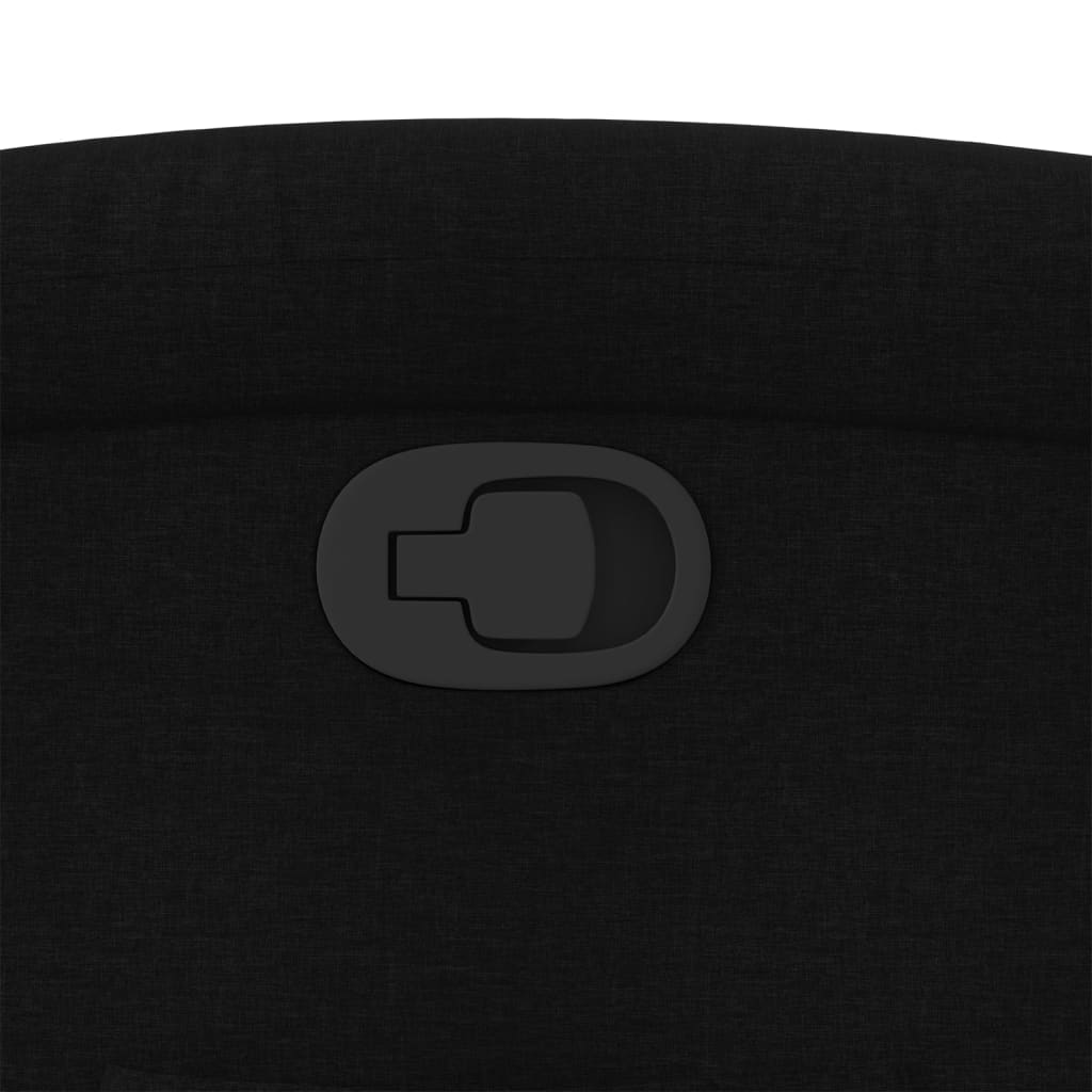 Relaxation Armchair Black Fabric