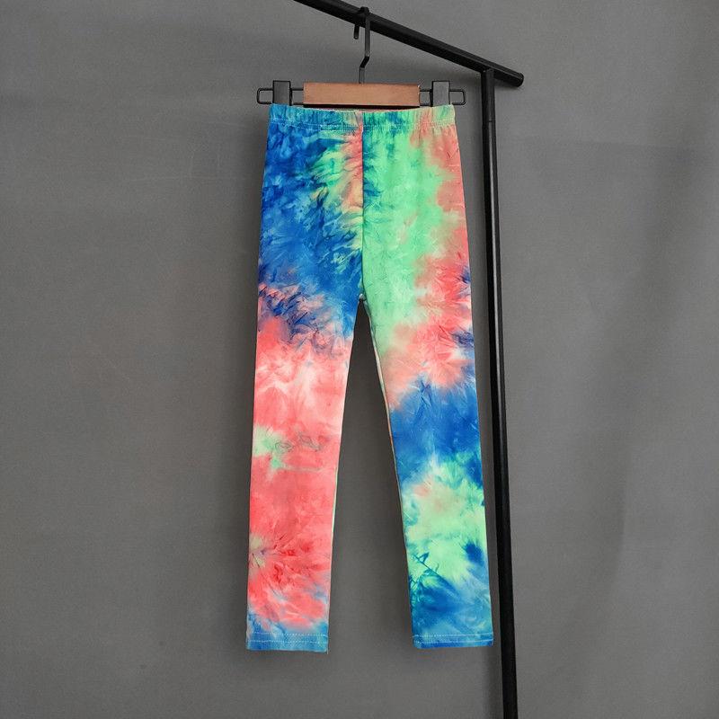 Summer Children's Leggings Are Fashionable Colorful Versatile Slim Fit Pants for Girls Comfortable and Elastic Pants