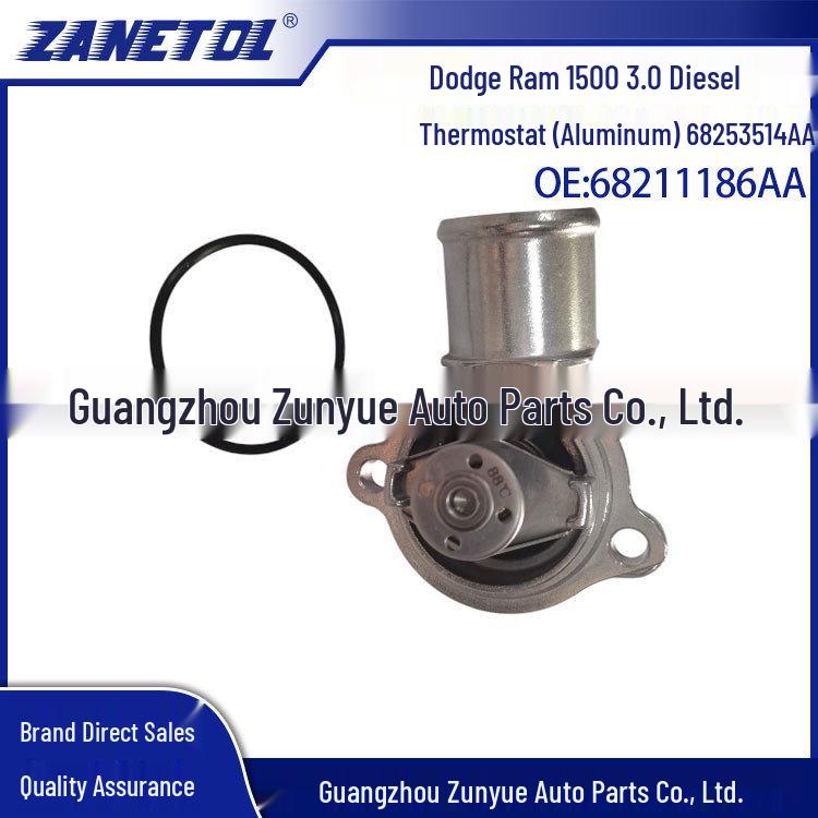 Compatible Thermostat for Dodge Ram 1500 3.0 Diesel (Aluminum) 68253514AA, 68211186AA