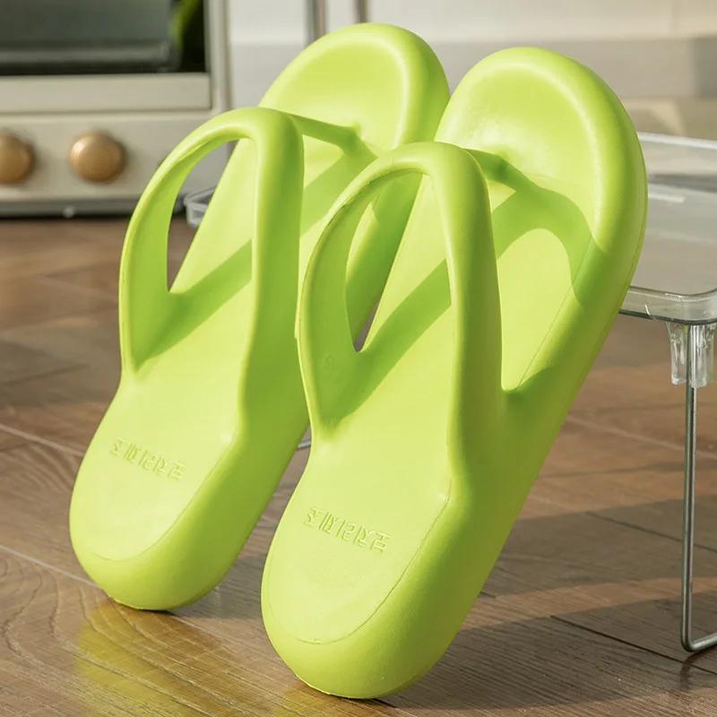 2025 Summer New! Women's Thick Sole Flip Flops - Memory Foam Stylish Thong Sandals for Beach Outdoor Fashion Wear