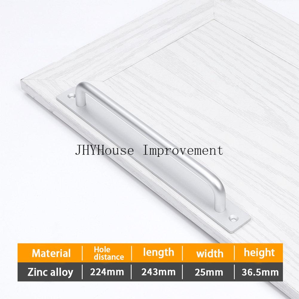 Aluminium Alloy Black Door Handles Balcony Bedroom Kitchen Door Pulls Silver White Furniture Handle Door Hardware knobs