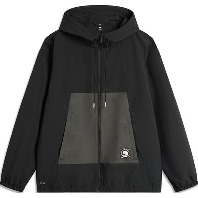 Li Ning Badfive Σειρά Μπάσκετ Αντιανεμικό με Κουκούλα Ανδρικό Εξωτερικό Ρούχο Μαύρο AFDU211-1