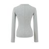 Women's Korean Style Henry Collar Long Sleeve Base Layer T-shirt for Autumn/Winter – Stylish, Stretchy, Basic Top