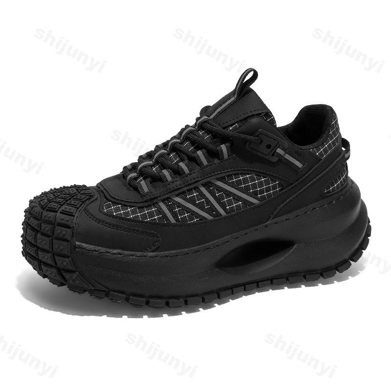 Modne Męskie Buty Casual 2025 Nowy Wiosenny Trend Modowy Wszechstronne Buty Sportowe na Grubej Podeszwie Odporne na Ścieranie Wygodne Sneakersy Chunky