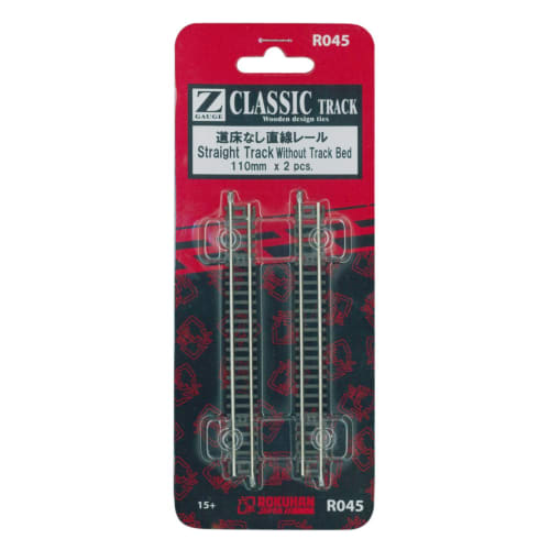 

Rokuhan Z Gauge R045 Прямой рельс 110 мм (Нет балластного слоя) - Набор из 2
