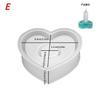 Candle Holder Silicone Mold 3D Heart/Star/Round Candlestick Holder Casting Mould Concrete Resin Molds Rod Taper Candle Holder