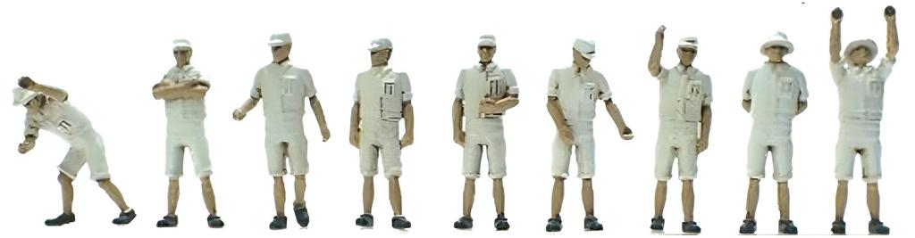 Beaver Corporation Japanese Navy Maintenance Worker Summer Clothes Figure 3 Resin Kit BELF7211 1/72 (18 Figures)