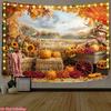 2D Thanksgiving Farm Backdrop Autumn Scenery Photography Background