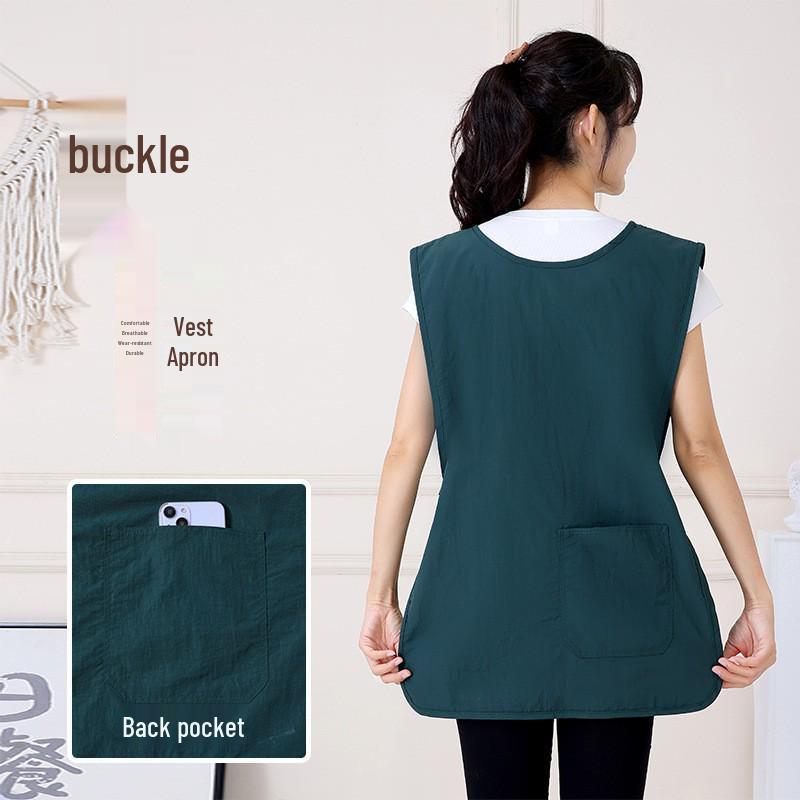 Adjustable Waterproof Coffee Apron Vest for Catering & Barber Shop