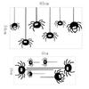 Funny Black On Wall Prank Window Wallpaper Decal Spider Sticker Halloween Decoration