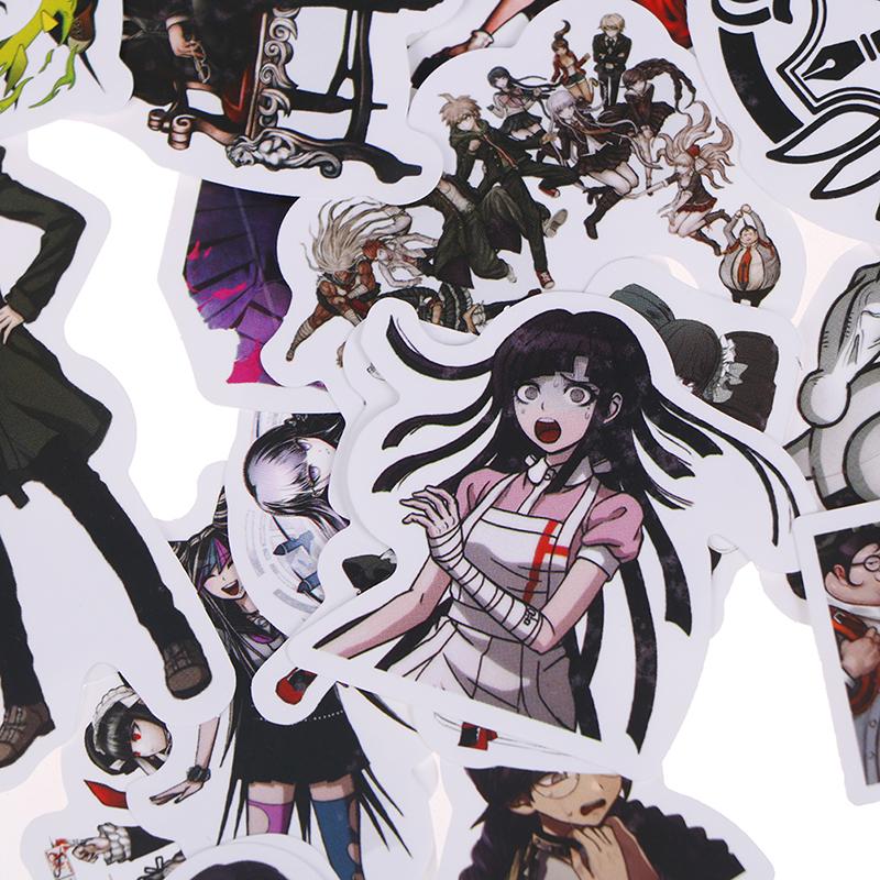 50pcs Anime Danganronpa PVC Stickers Cosplay Luggage Laptop Skateboard DIY k JO 50pcs Anime Danganronpa PVC Stickers Cosplay Luggage Laptop Skateboard DIY k JO