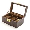 Nopple Watch Storage Box, Watch Box, Matching Watch Box, Collection Box, Accessory Case, Ring Storage, Brown [Parallel Import]