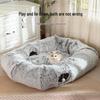 Square Cat Tunnel & Bed: Winter Warmth Pet Accessory