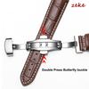 Uhrenarmband 16mm 18mm 19mm 20mm 21mm 22mm 24mm Echtlederarmband Uhrenarmband mit Box Faltschließe Herren Damen Gürtel Armband