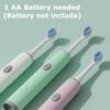 Sonic Electric Brushes for Teeth Household Vibrating Adult Toothbrush Battery Powered Lightweight Travel Electric Toothbrushes