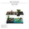 Turtle Tank PET Material, DryWet Separation, Desktop Aquarium with Basking Platform White Upgrade