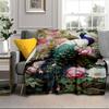 Peacock In The Rain Blanket Flannel Blanket Throw Blanket Sofa Cover Blanket Soft Premium Blanket Picnic Blanket Tv Blanket Gifts