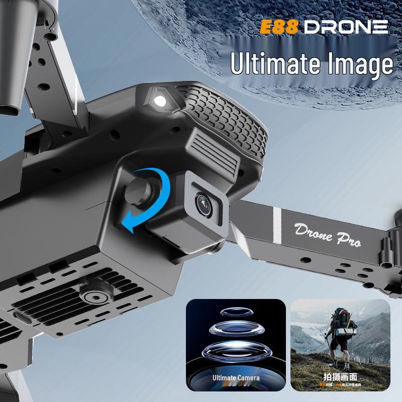 E88PRO 2025 Dual Camera Drone: Fixed Height Quadcopter with Remote Control for Aerial Photography
