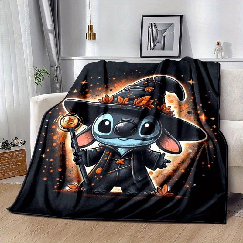 1pc Stitch Printing Blanket - Soft, All-Season Throw for Office Blanket,Personalized Gift with Adorable Cartoon Design