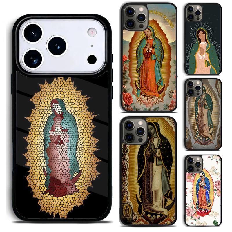 Guadalupe San Judas Phone Case for iPhone 17 16 15 Pro Max Air 14 13 12 11 Plus Shockproof Cover