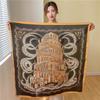 Spring Scarf Women's Luxury Design Polyester Material Smooth Scarf Soft Muslim Headscarf Shawl Beach 90x90cm