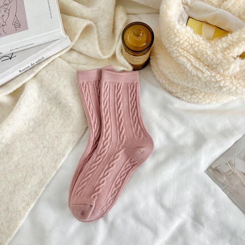 

Thickened and Warm - Cashmere and Wool Socks, Girls Socks, Pile Socks, Mid-calf Socks, Postpartum Socks, Autumn and Winter 1 pair