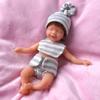 15cm Bebes Reborn Dolls Silicone Full Body Mini Doll Sleeping Twins Lifelike Baby Doll  Anti-Stress Boneca