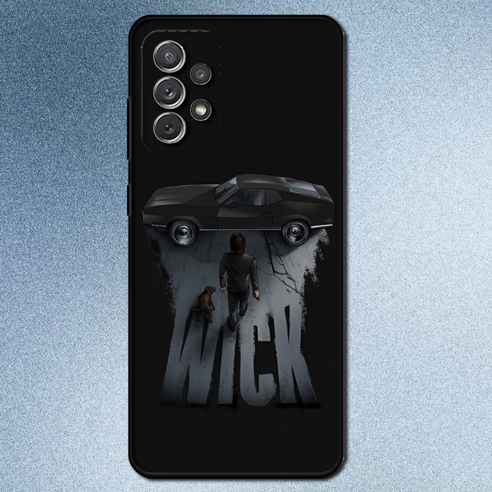 Cool J-John Wick For Samsung S 25,24,23,22,30,21,10,9,Ultra,Plus,Lite,FE,4,5G Black Soft Case Phone Case