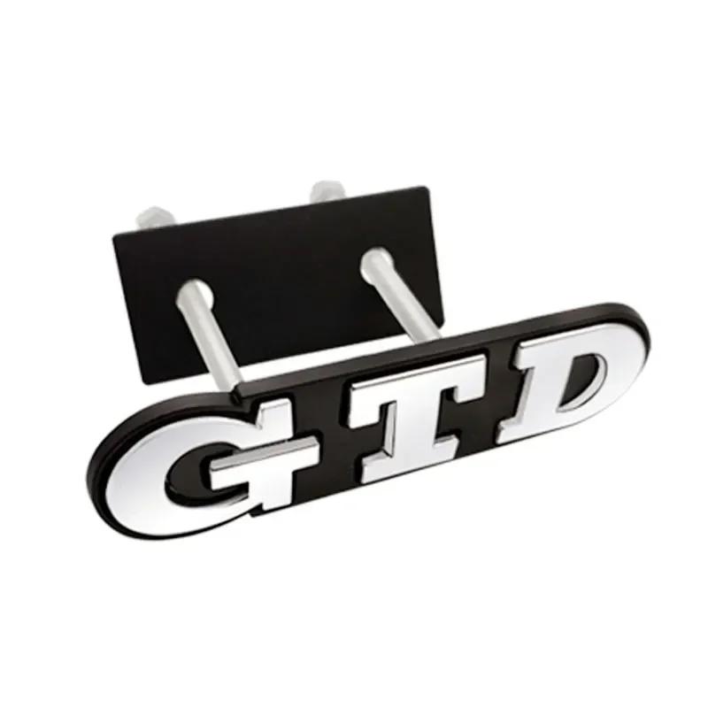 Adesivo Emblema 3D Metal Logotipo GTD Carro Porta Traseira Tronco Grade Dianteira Para Polo GTD MK4 MK5 MK6 MK7 Golf 4 5 6 7 Acessórios Automotivos
