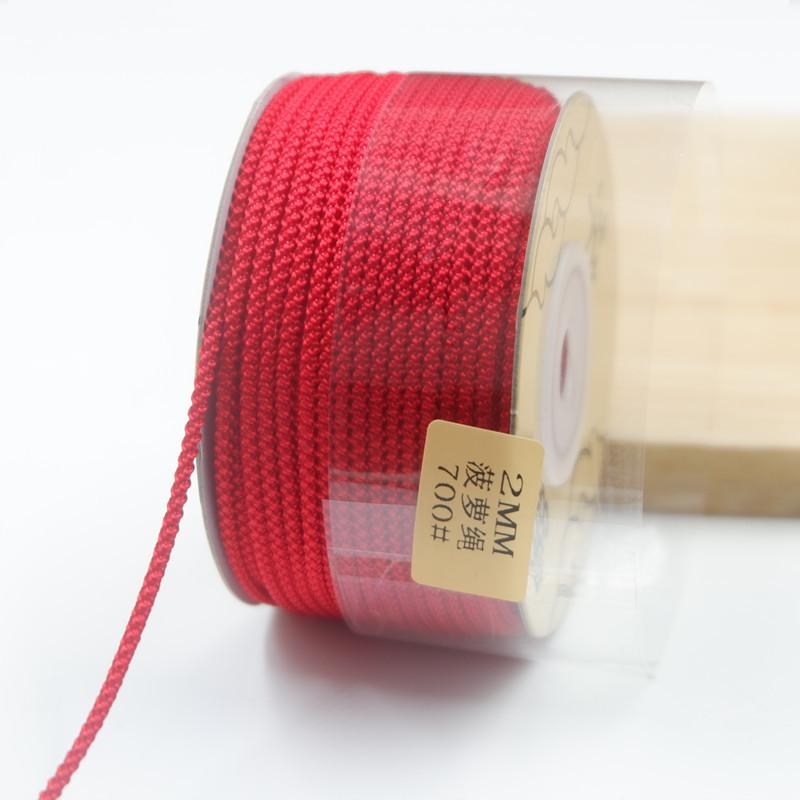 2Mm Pineapple Rope Hand Woven Thread Work In Progress Thread Diy Jadeite Gold Making Bracelet Necklace Rope Jewelry Wire