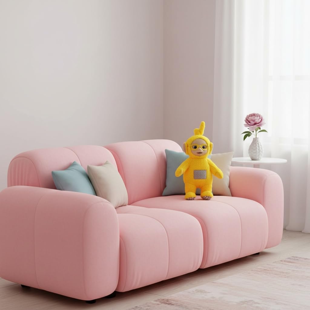 Teletubbies (Lara) Plush Toy with Cute Glasses, Approximately 32cm, Unused, Official Prize, Amusement Prize