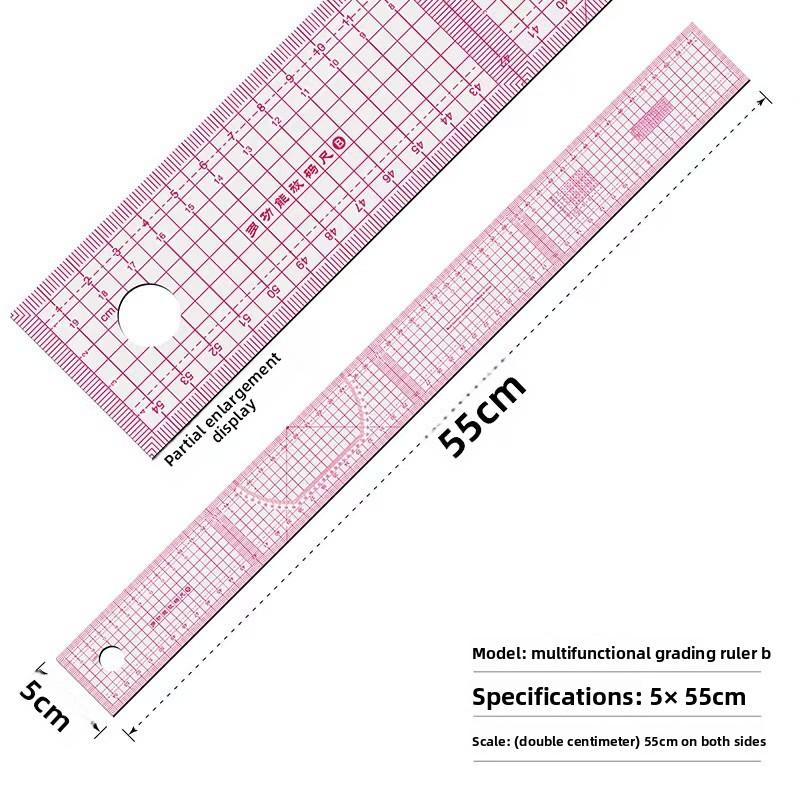 Plastic Tailor Measuring Ruler Kit for Pattern Making Sewing Quilting DIY Patchwork Craft Beginners Tailors Designers