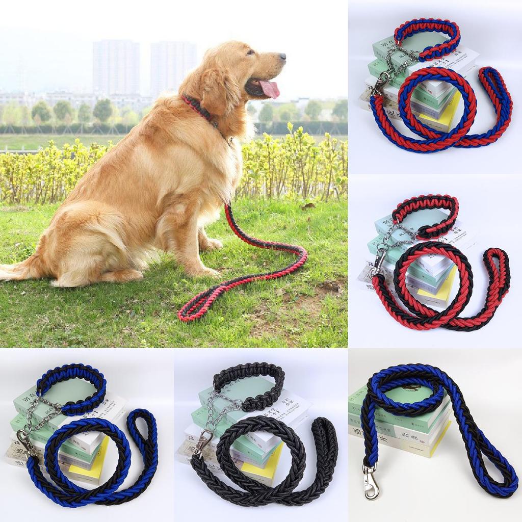 Pet Dog Leash Nylon Heavy Duty Nonextendable For Large Dogs