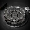 Luxe Crystal Glass Ashtray: High Transparency, Thickened Design for Office & Living Room Décor.