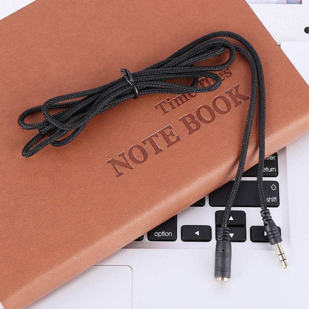 

Lead Wire Jack 4.9ft Headphone To Cord Female Audio Extension Stereo Cable 3.5mm чёрный