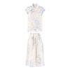 Women's Ombre Floral Print Sleeveless Two-Piece Set