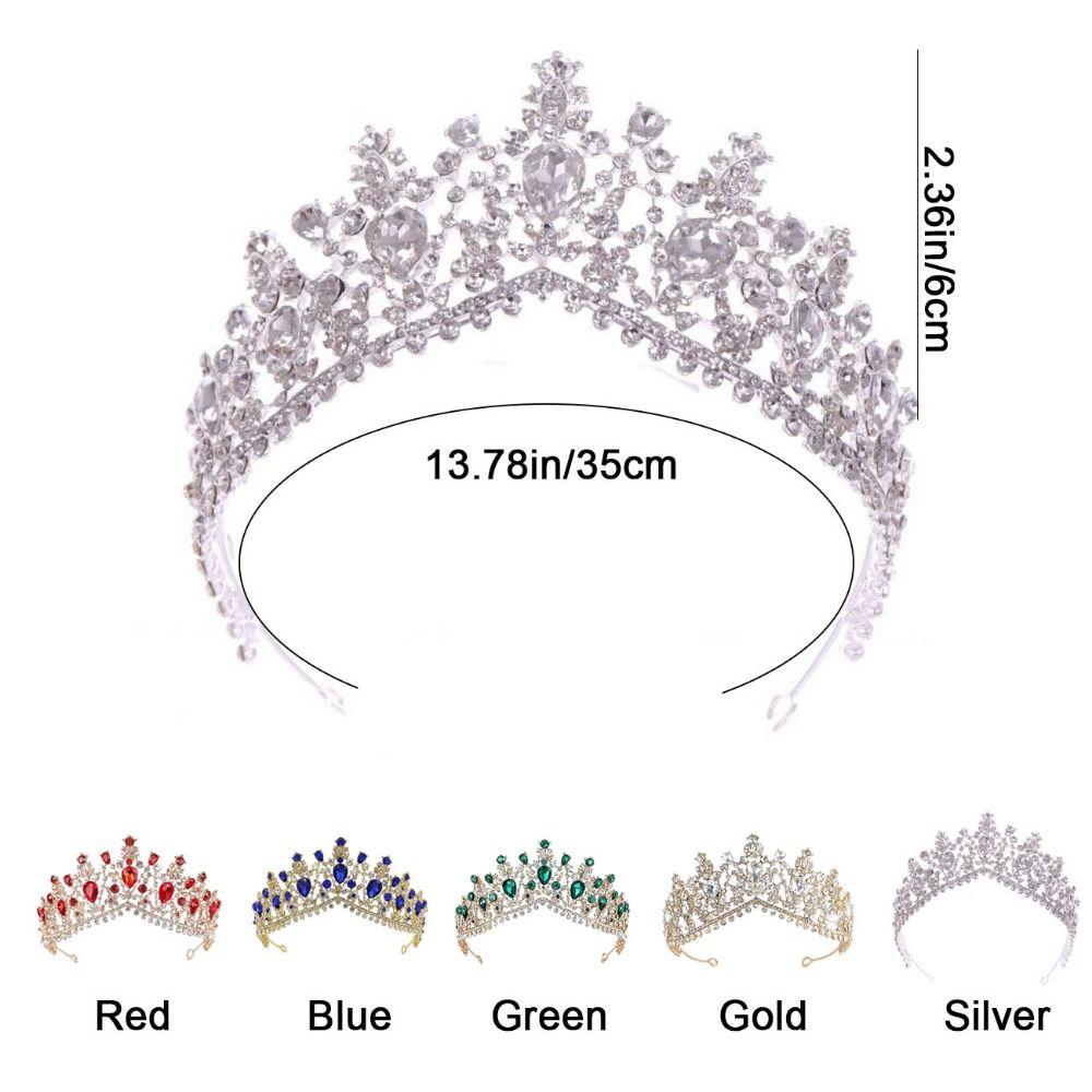 Vintage Style Rhinestone Bridal Crown Shiny Wedding Tiaras Headwear Bridal Tiara  Prom Event