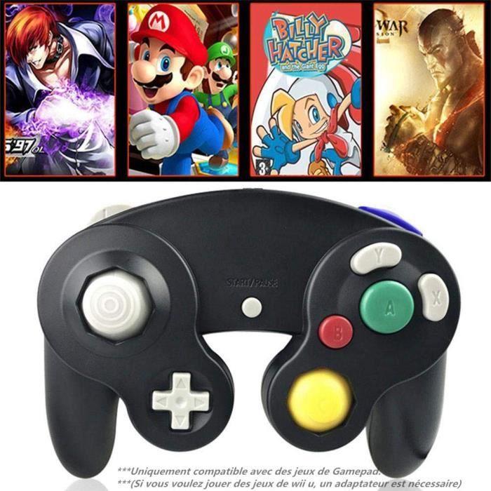 Gamepad - Unspecified - Classic Wired Controller - Black/Silver - Nintendo Gamecube/Wii Compatible - Vibration