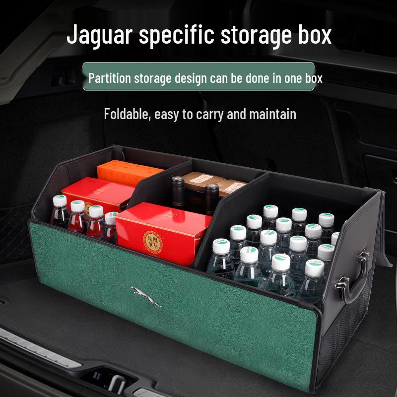 Jaguar E/F/I-PACE, XEL/XFL/XF Trunk Organizer Car Storage Box