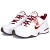 Nike Air Monarch 4 Slip Resistant Abrasion Resistant Low top Casual Shoes Unisex White Red IB4607-171(Team628-)