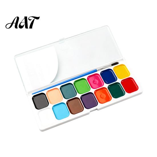 Drawing Tools for Children Watercolor Paint Set, Portable Washable Solid Palette, Bright Art Classroom Supplies Colors Pigment Kit, Kids And