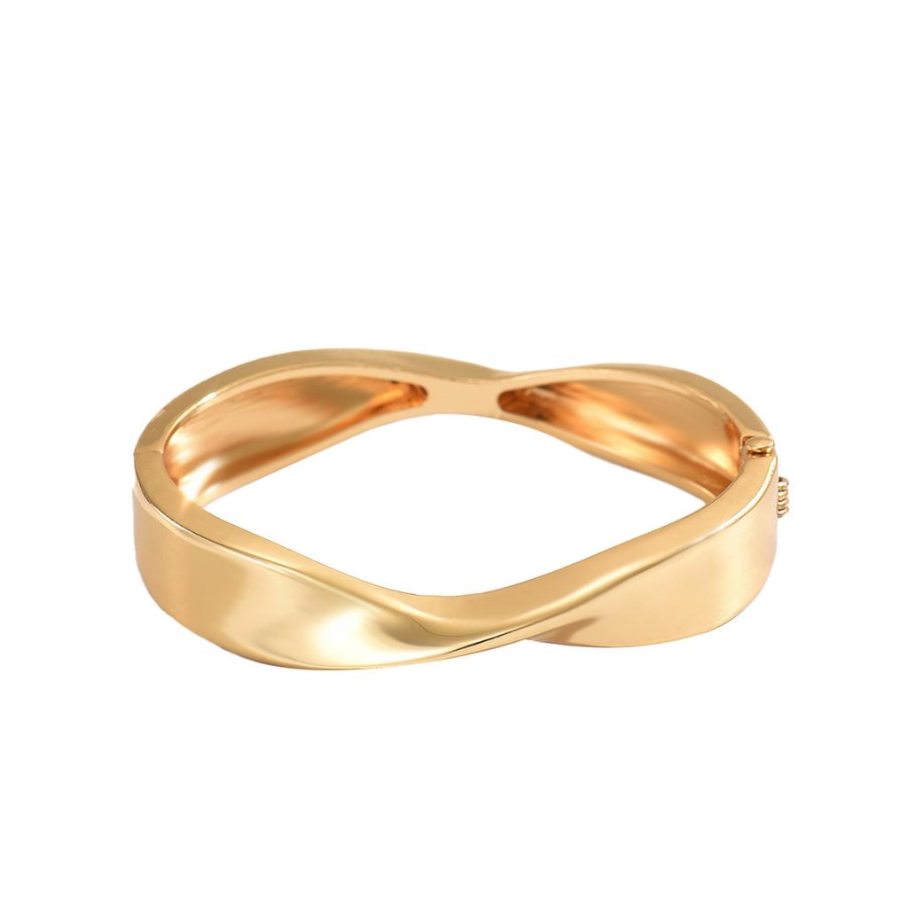 Popular Women's Bracelet Geometric Niche Smooth Surface Design Metal Bracelet Versatile High-end Jewelry