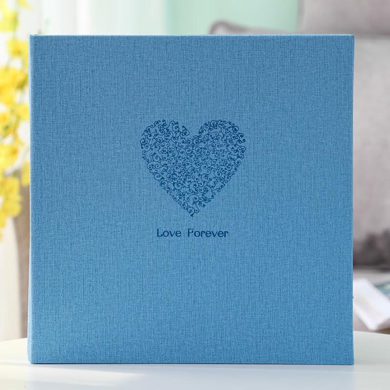 Handon Blue Leather Heart Photo Album