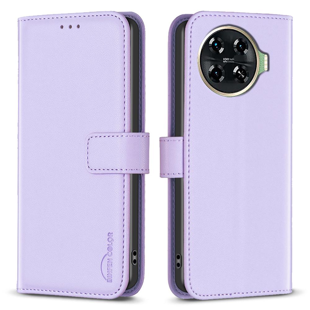 BINFEN COLOR BF17 For TECNO Spark 20 Pro+ Case PU Leather+TPU Card Slots Phone Shell