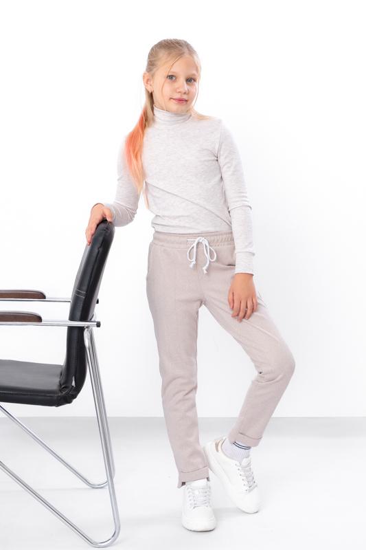 Girls’ Warm Demi-Season Pants – Elastic Waist & Side Pockets, Demi-season, 6246-098 HC