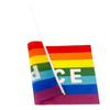 50/100Pcs Mini Peace Flag Rainbow Pacifist Flag Hand Held Polyester Peace Flag